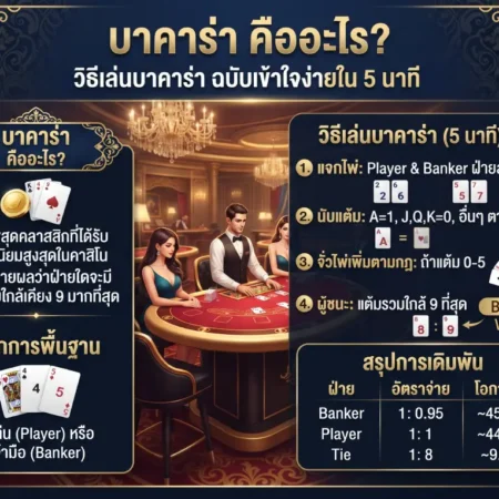 บาคาร่า คืออะไร? วิธีเล่นบาคาร่า ฉบับเข้าใจง่ายใน 5 นาที