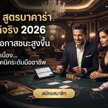 รวม สูตรบาคาร่าใช้ได้จริง 2026 เพิ่มโอกาสชนะสูงขึ้น