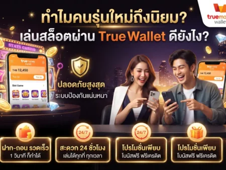 เล่นสล็อตผ่านทรูวอเลท ดียังไง? ทำไมถึงเป็นที่นิยมของคนรุ่นใหม่