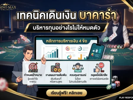 เทคนิคเดินเงิน บาคาร่า บริหารทุนอย่างไรไม่ให้หมดตัว